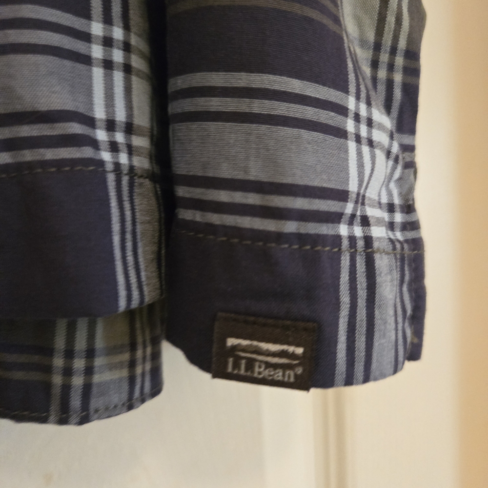 L.L. Bean Women's Short Sleeve Plaid Blouse Size 2X - Picture 4 of 8